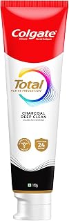 Colgate Total Charcoal Deep Clean Toothpaste 150Gm/5.2oz and Soft Toothbrush Free for Whole Mouth Health