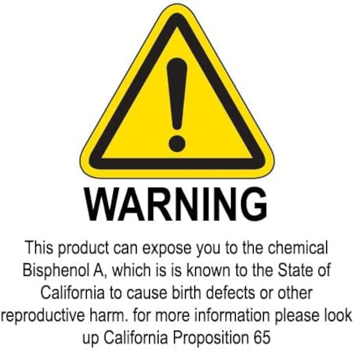 Caution Sign by Winco – Medium, Plastic, Yellow, Model WCS-25