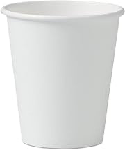 376W Single-Sided Poly Paper Hot Cups by SOLO – 1000 Count (Pack of 1), 6.0 fluid_ounces, Paper, White, Pack of 1000