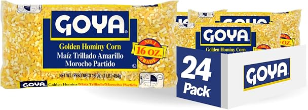 Goya Foods Golden Hominy Corn, Dry, 16 Ounce (Pack of 24), (2498)