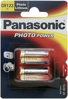 Panasonic Photo Lithium Batteries CR123AL x 2