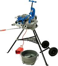 Global Industrial Electric Pipe Threading Machine w/Manual Die Head, 1/2", 2" Capacity