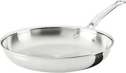 Hestan ProBond Luxe 11-Inch Skillet, Professional Clad Stainless Steel ProCore Tri-Ply Clad Construction, Polished Exterior, Induction & Oven Safe