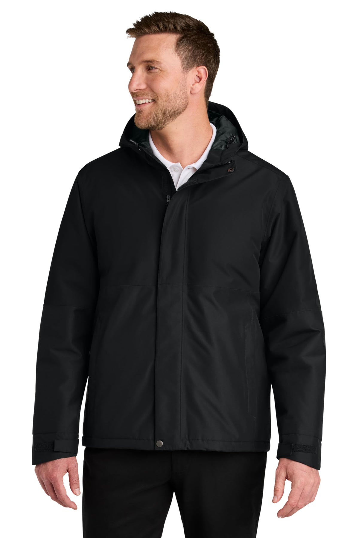 Insulated Heavy Ripstop Jacket by Port Authority – X-Small, Polyester, Deep Black, Model J721