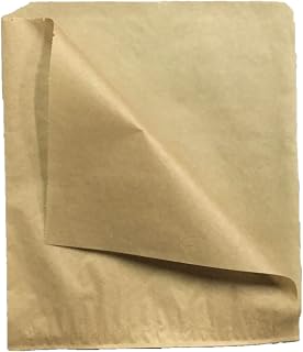 Double Open Grazing Style Sandwich and Cookie Bag, Natural Kraft Grease Resistant Paper, 8-7/8" x 10" Size, Packed 1000 Per Box, Brown Paper Goods Company #711-NK