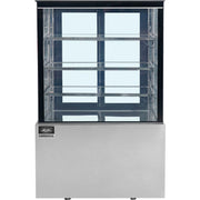 Global Industrial Refrigerated Cake Display Cabinet by Nexel – 12.7 cubic_feet, Stainless Steel, Silver, Model CD900-3-HC