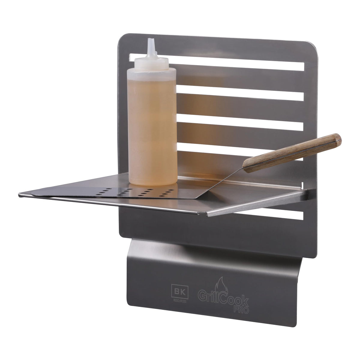 BK Resources GrillCook Pro Grill/Griddle Replacement Medium 12" Universal Shelf Stand – Medium, Stainless Steel, Silver, Model GCP-2
