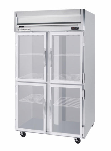 Beverage-Air Horizon Series 2 Section Glass Half Door Reach-In Freezer by Beverage Air – Model HFP2-1HG