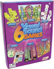Junior Learning 6 Vowel Sound Game - Phonics & Long Vowel Reading Set
