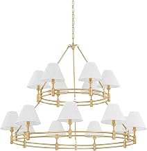 Hudson Valley Lighting MDS1802-AGB Howard - 15 Light Chandelier - 35.75 Inches Tall and 50 Inches Wide - Aged Brass