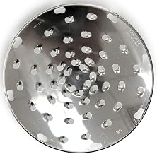 ALFA VS-12SD-5/16 Stainless Steel Grading Disk Replacement for Commercial Kitchen Shredders | 9.25" Diameter - 5/16" Grating Holes | Replacement for GS-12 and VS-9 Graters and Shredders