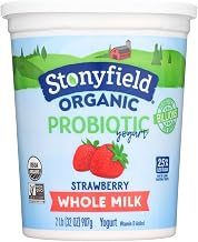 Stonyfield Farm Organic Strawberry Yogurt, 32 Ounce -- 6 per case.