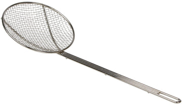 Round Wire Mesh Skimmer 12 Inch by Omcan – 12 Inch, Nickel-plated steel, Silver, Model 80394