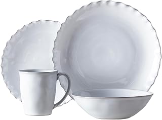 Nosse with Fortessa Complements Stoneware 16 Piece Dinnerware Set, Service for 4, Stone