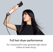Airwrap Co-anda2x Multi-Styler and Dryer Straight+Wavy in Ceramic Pink by Dyson – Ceramic, Complete Long for Straight to Wavy Hair - Ceramic Pink, Model 587990-01