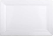 Elite Global Solutions D7511RC-W Rectangular Plate, 11" x 7 1/2" x 1" h., Melamine, White (Pack of 6) | Dishwasher safe, Shatterproof, Restaurant service, Great for Entrees, Salads, Desserts and Appetizers