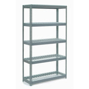 Extra Heavy Duty Shelving 48" W x 18" D x 72" H with 5 Shelves by Global Industrial – Alloy Steel, Grey, Model 717244