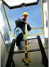 Bilco Yellow Powder Coated Steel Ladder Safety Post