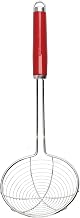 KitchenAid Spider Strainer, Stainless Steel Skimmer – Empire Red | Scoops up dumplings and strain foods quickly while letting liquids drain away, built for daily commercial kitchen use.