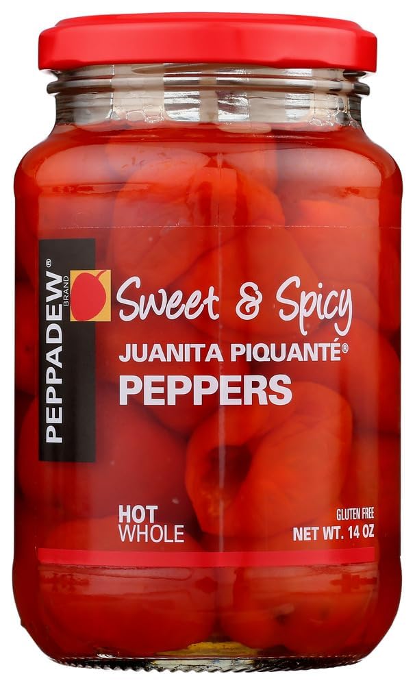 Peppers - Hot - Value Bundle of 6 (84 ounce) by PEPPADEW – 14 Ounce (Pack of 6), Pack of 6, Model Peppadew Peppers - Hot - Value Bundle of