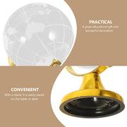 Crystal Globe Decoration with Stand for Office and Home Use by YARNOW – Golden, Model 23C14037TG