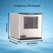 Prodigy Plus H2 Nugget 22" Ice Maker - 375 lb/Day by Scotsman – 375 lb / Day - No Storage, 0.0 pounds, Model NH0422AX-1