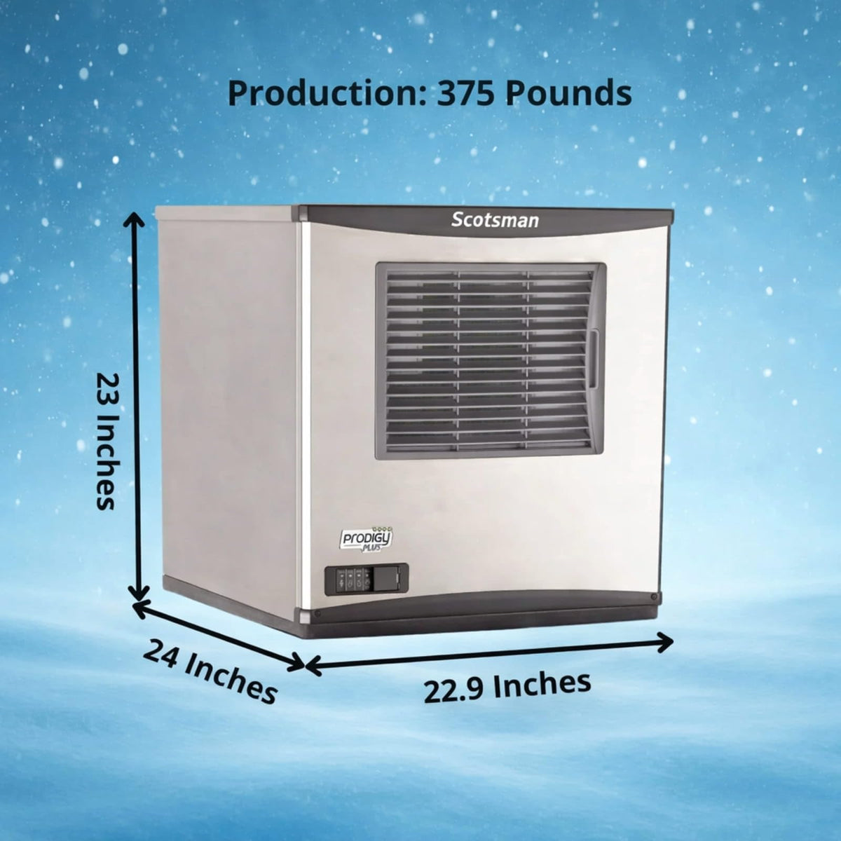 Scotsman 375 lb / Day - No Storage / 0.0 pounds / 1 Ice Makers