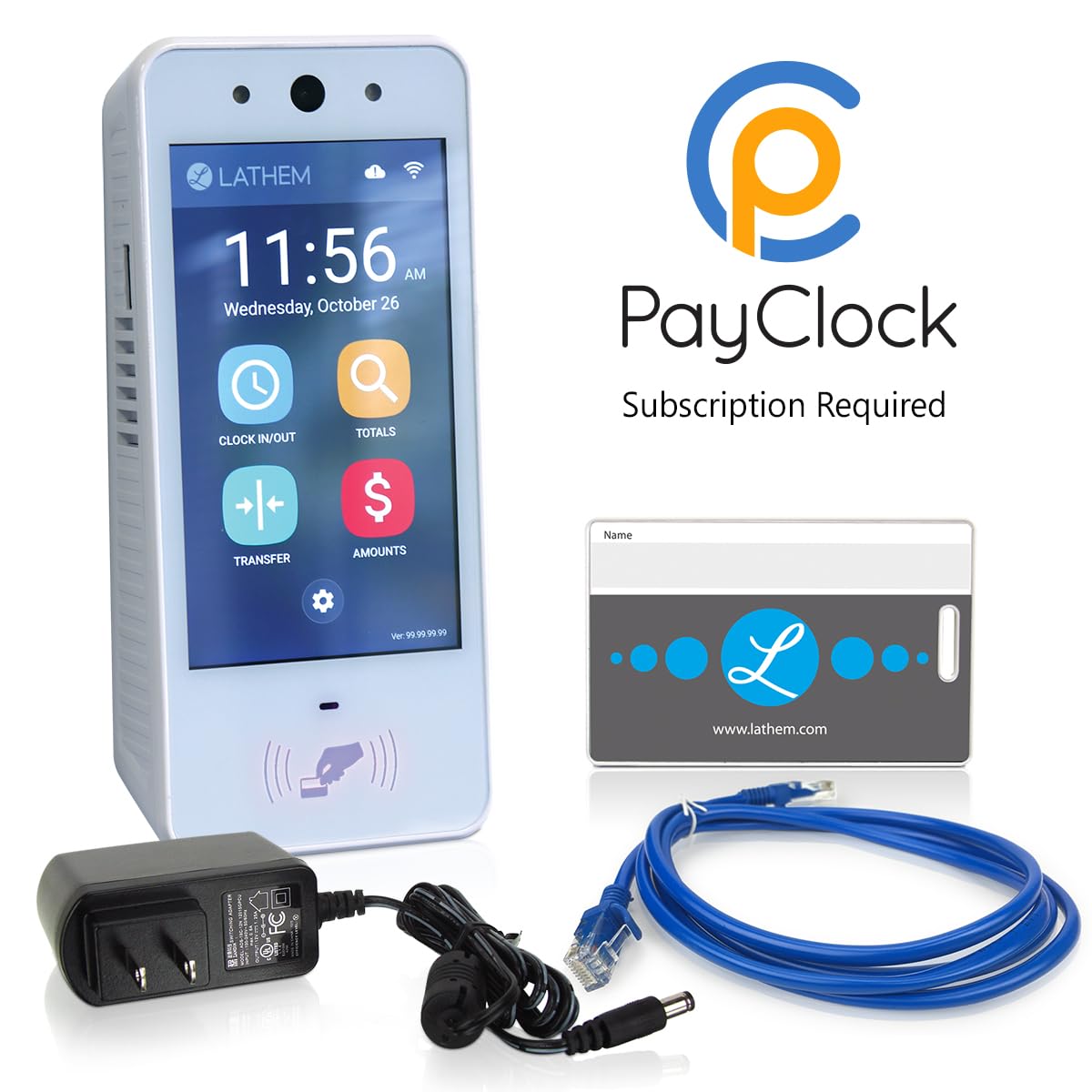 Touch-Free Wi-Fi Time Clock System (PCEXPRESS) by Lathem – Model PCEXPRESS-WEB
