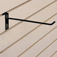 8" Black Slatwall Hook