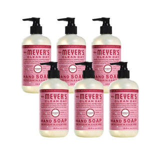 Liquid Hand Soap Peppermint by Mrs. MEYER'S – 12.5 Fl Oz (Pack of 6), Pack of 6, Model 808124702066
