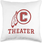 Carlisle High School Blue Aces Theater Throw Pillow