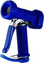 T&S Brass MV-2522-34 Water Gun with Front Trigger, 7/16-Inch Orifice, Out Coupling, Stainless Steel and Blue Rubber Cover