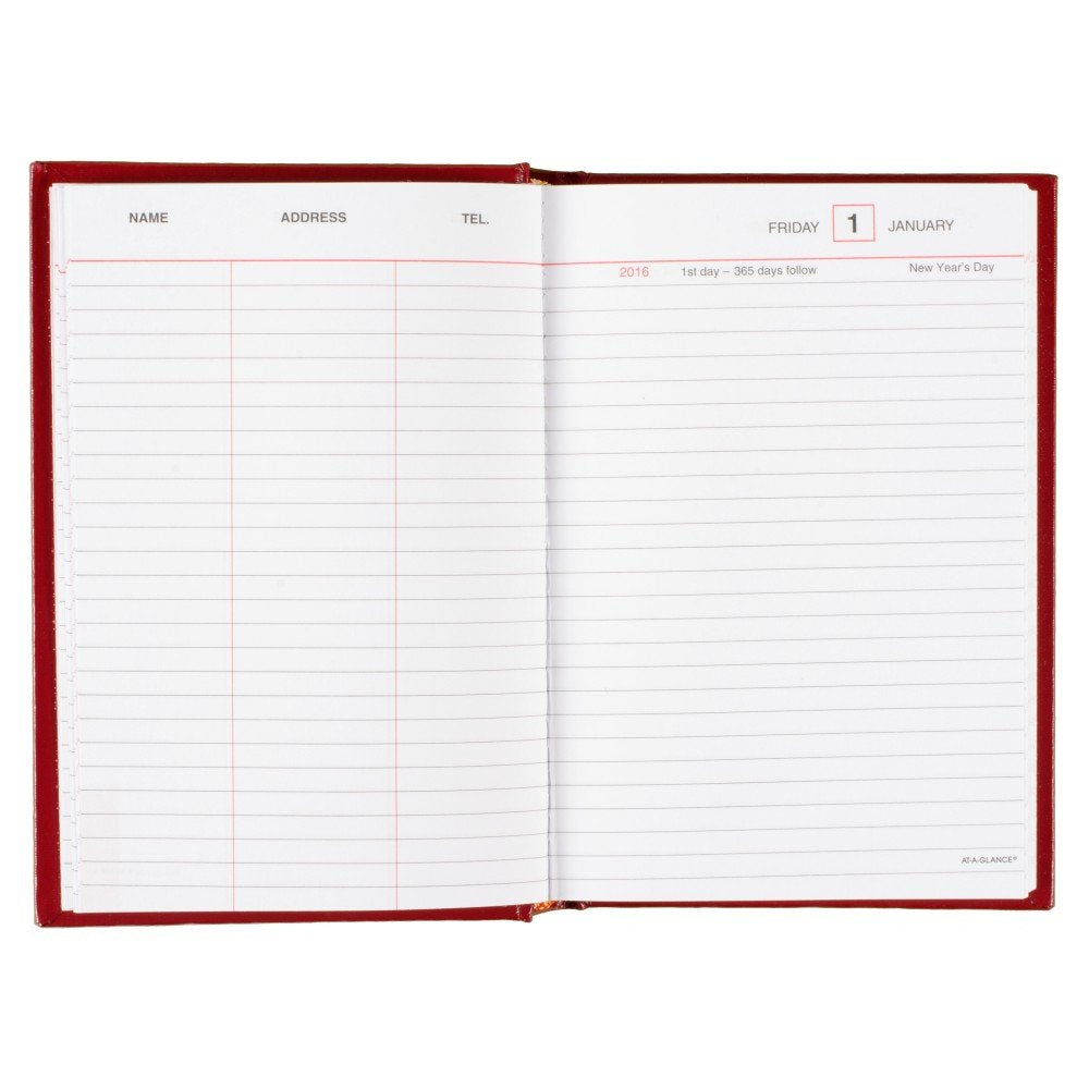 Standard Diary by AT-A-GLANCE – Paper, red, Model SD38713