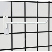 White Wire Grid Wall Hooks 12" by HUBERT – White, Model GH12W