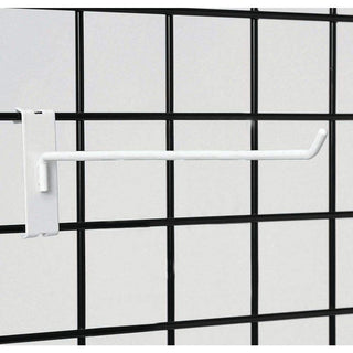 White Wire Grid Wall Hooks 12" by HUBERT – White, Model GH12W