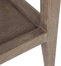 Starlight Canyon Home Solid White Oak Wood Console Table with Natural Grain Finish, Entryway Accent Table for Living Room and Hallway