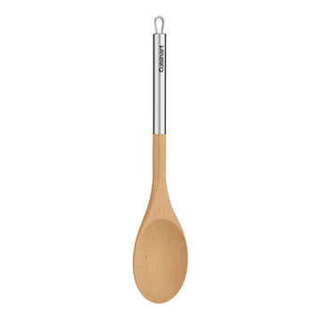 Solid Spoon- Silver by Cuisinart – One Size, Stainless Steel, Wood, Model CTG-BEW-SSS