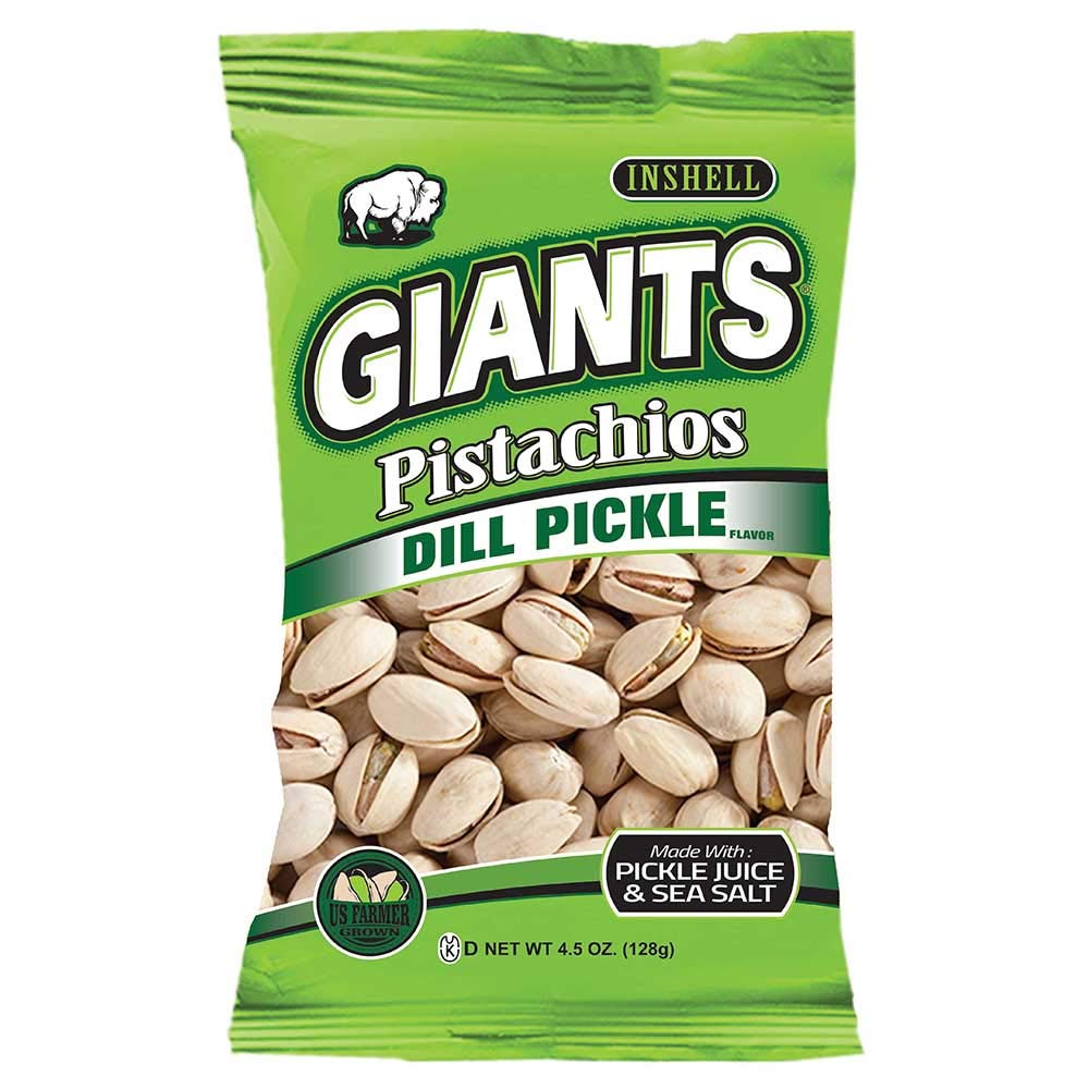 Dill Pickle Pistachios by GIANTS – 4.5 Ounces, green