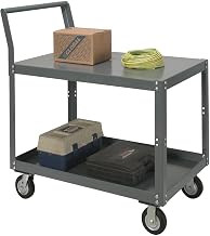 Global Industrial Two Shelf Unassembled Heavy Duty Service Cart, 1200 Lb. Capacity, 60" L x 30" W x 27" H