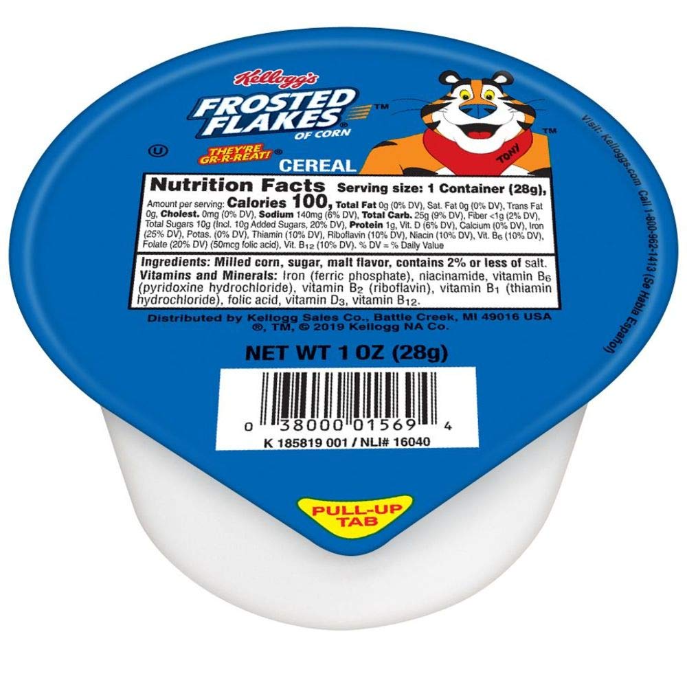 Kellogg's Frosted Flakes Frosted Flakes / 1 Ounce (Pack of 96) / 96 Cold Cereal