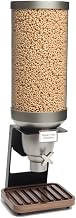 Rosseto EZ530 EZ-SERV Single Container XL Table-Top Cereal Dispenser with Walnut Tray, 3.5-Gallon Capacity, 9-1/4" Length x 9.27" Width x 28.3" Height