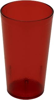 G.E.T. 6612-1-R-EC Heavy-Duty Plastic Restaurant Tumblers, 12 Ounce, Red (Set of 4)