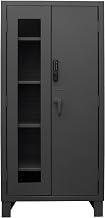 Durham 3702CXC-BLP4S-95 Storage Cabinet, Assembled, 78" Overall Height, Gray