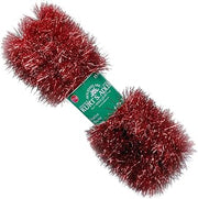 Red Tinsel Garland 15ft 4 Ply Christmas Garland