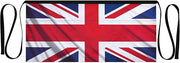 British Flag 3-Pocket Server Apron Professional Waist Apron for Waitress, Bartender & Restaurants, Water-Resistant Half Apron for Men Women
