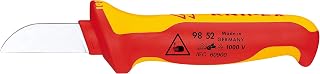 KNIPEX 98 52 SB Cable Knife VDE-tested in blister packaging