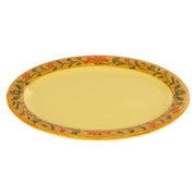 Melamine Oval Serving Platter / Dinner Plate by GET – 13.5" x 10.25", Melamine, Venetian, Pack of 12, Model OP-135-VN