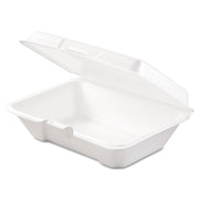 Dart 205HT1 Carryout Food Container – Foam, 1-Comp, 9 3/10 x 6 2/5 x 2 9/10 (Case of 200)