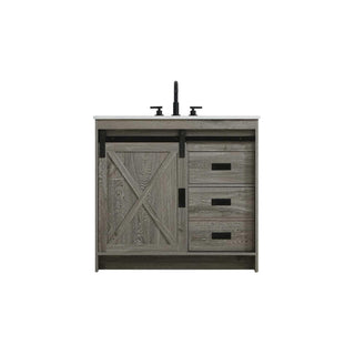 Austin Bathroom Vanity Rustic Grey by Lighting Design – Engineered Wood, Rustic Grey, Model VF90536RG
