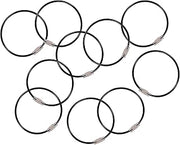 Ergodyne Arsenal 5719 Wire Cable Key Ring, 10-Pack, Black